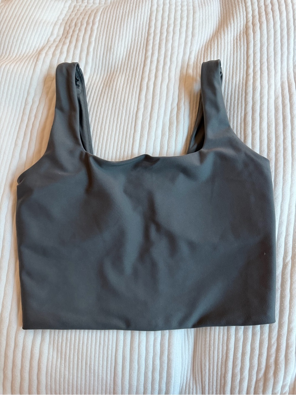 Abercrombie & Fitch Black Square-Neck Crop Tank